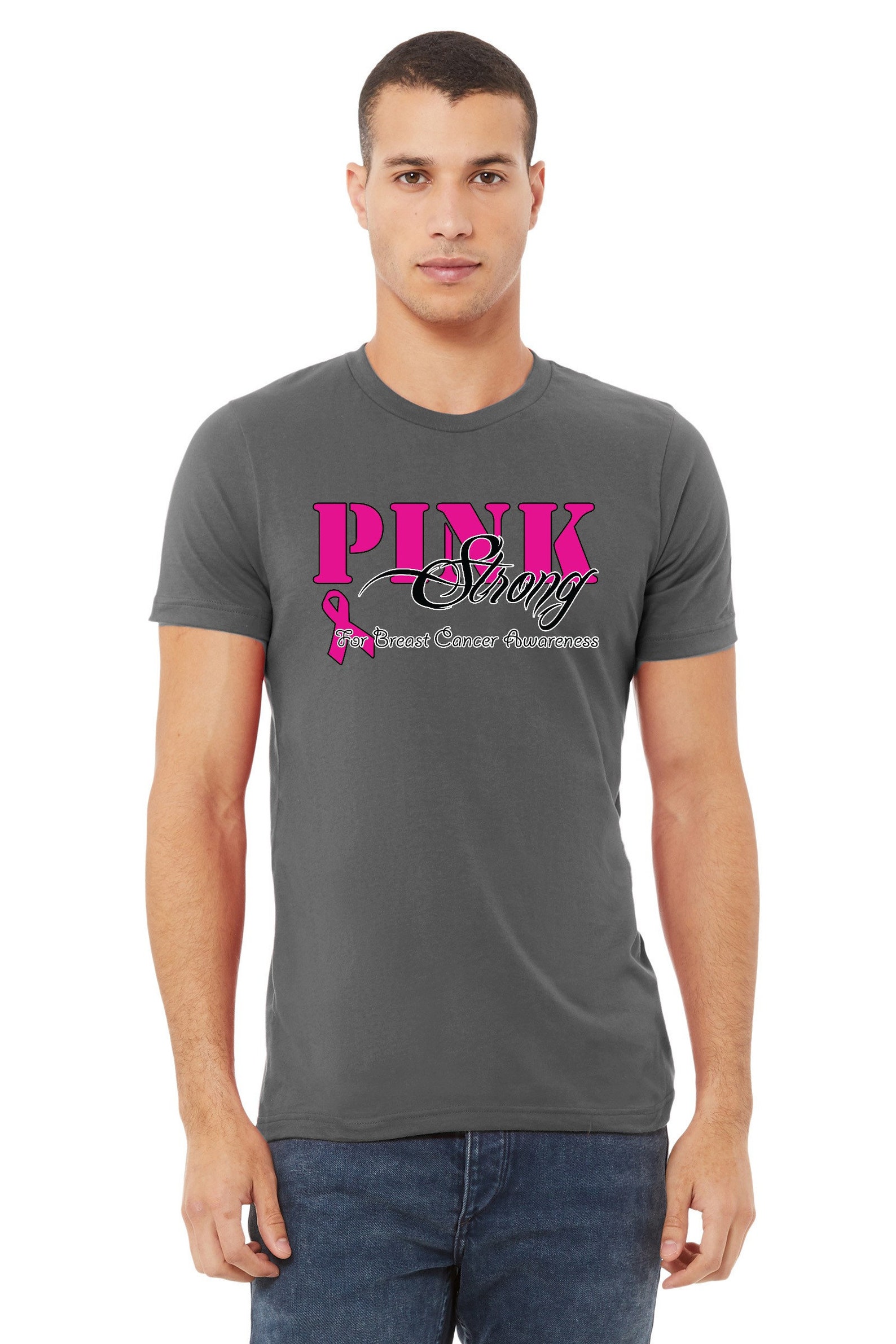 Squadra Di Supporto Per Il Cancro Al Seno Con Nastro Rosa - Foto 3