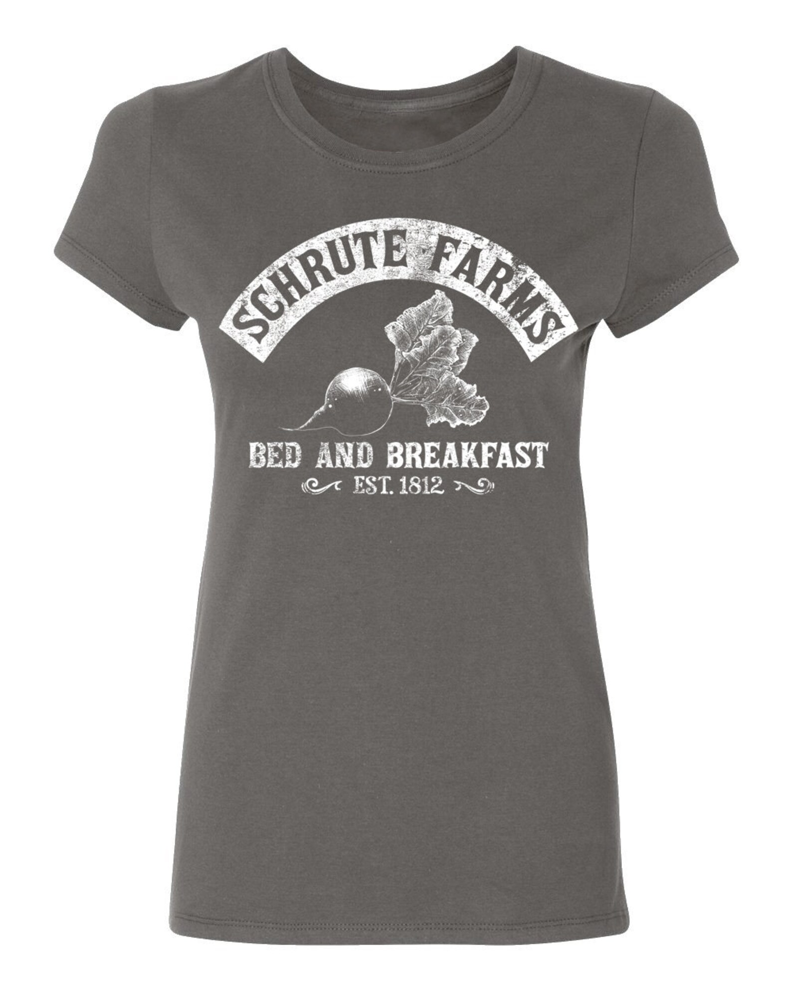 Women's The Office Schrute Farms T-Shirt - Beets Bed & Breakfast Graphic Tee - View #7