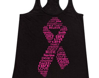 Love Infinity Pink Rhinestone Breast Cancer Unisex 2-Tone Tank Top Love Infinity Pink Rhinestone Breast Cancer Unisex 2-Tone Tank Top