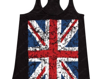 Distressed Union Jack Flag - Women's Tank Top