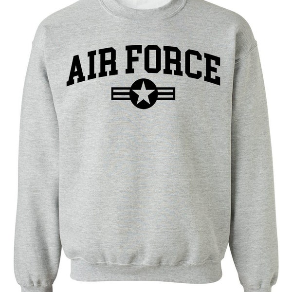 Military Gear Air Force Training PT (Black) - Crewneck Sweatshirt