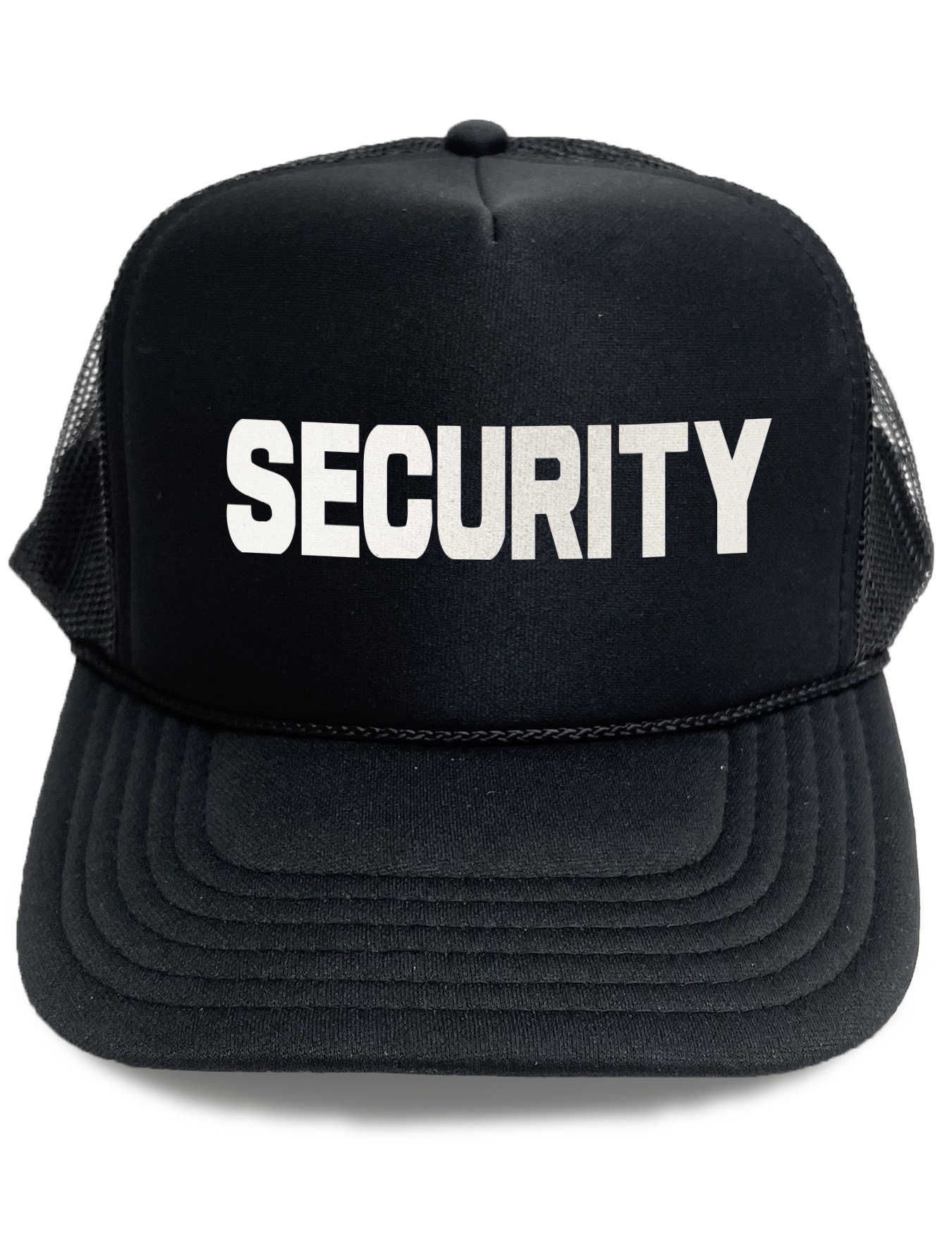 SECURITY Unisex Adjustable Black Hat Cap | Security Guard