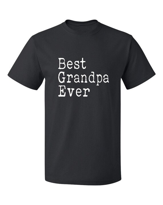 Best Grandpa Ever Men's T-shirt | Etsy