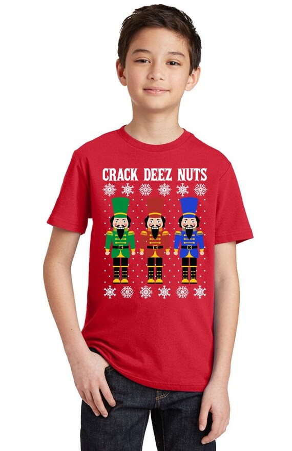Funny Christmas Nutcracker T Shirt Crack Deez Nuts Funny Christmas Nutcracker T Shirt Crack Deez Nuts