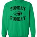 Black and Orange Sunday Funday Crewneck Sweatshirt