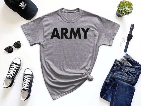 US Military Gear Army Training PT black Men's T-shirt - Etsy