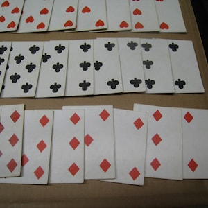 Carte da gioco da poker originali vintage/antiche della guerra civile, mazzo completo - A. Dougherty New York / senza numeri immagine 4