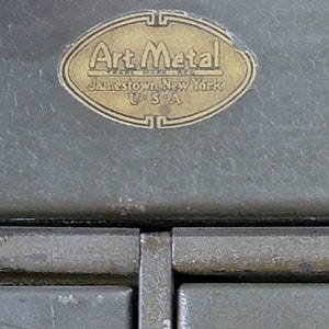 Vintage / Antique Original Art Metal Industrial Office File Cabinet ...