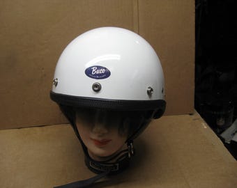 Vintage 1960's - 70's BUCO Traveler Motorcycle Half Helmet