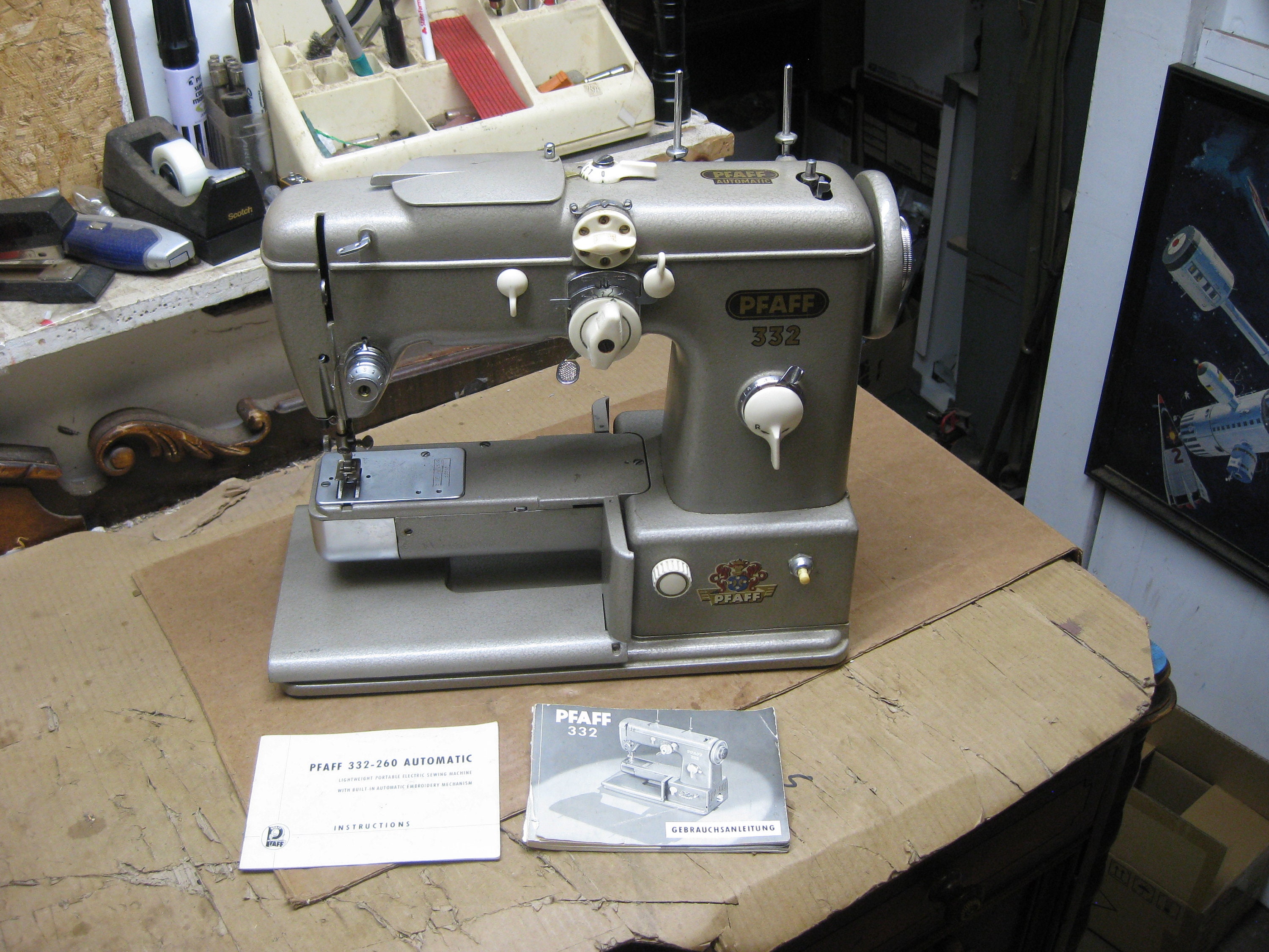 Vintage 1950's Pfaff 332 Sewing Machine Germany S/N Etsy Canada