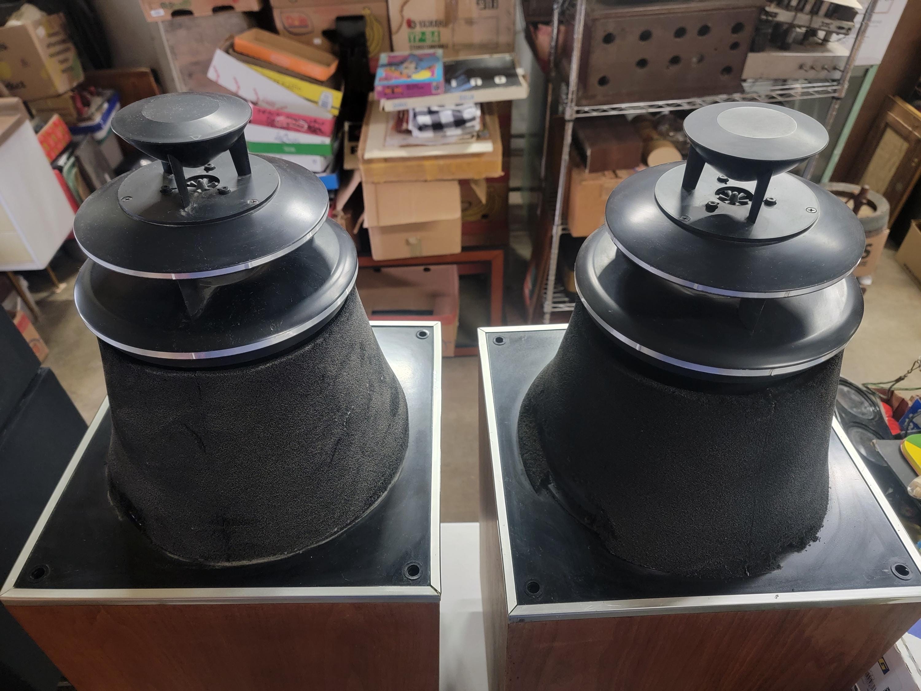 Vintage 1970's BIC TPR 600 Soundspan Speakers - Tested & Working