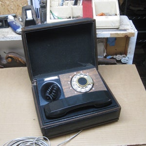 Vintage jaren 1970 Bell Systems Rotary Executive Case telefoon