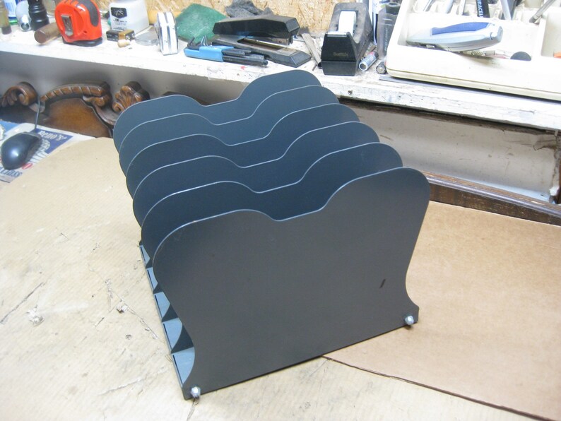 Vintage Industrial Metal File / Folder Desk Organizer 5 Etsy