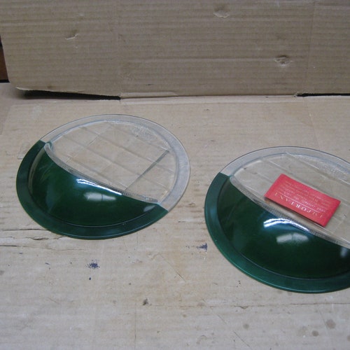 Vintage Macbeth-Evans Green Eyebrow Headlight Lens shops Set - OEM P/N 4702 Type D - 8 1/4