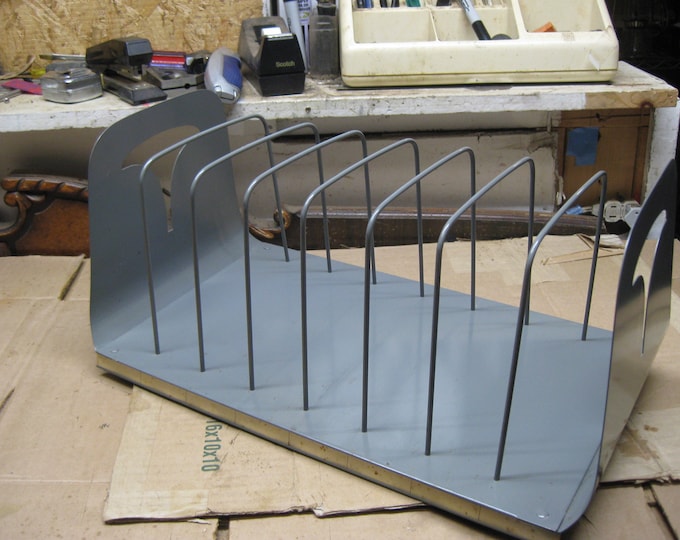 Vintage Industrial MCM Metal File Rack for Catalogs or Books - Cata ...