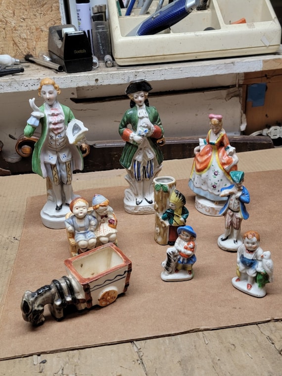 Vintage Occupied Japan Porcelain / Ceramic Curio Trinkets-knick