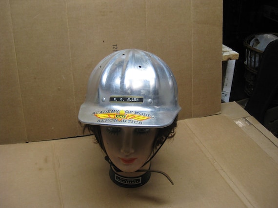 Vintage 1950's -60's Superlite Fibre Metal Safety Helmet - (AMA) Academy of  Model Aeronautics - Etsy