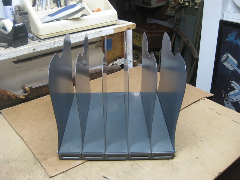 Vintage Industrial Metal File / Folder Desk Organizer 5 Etsy
