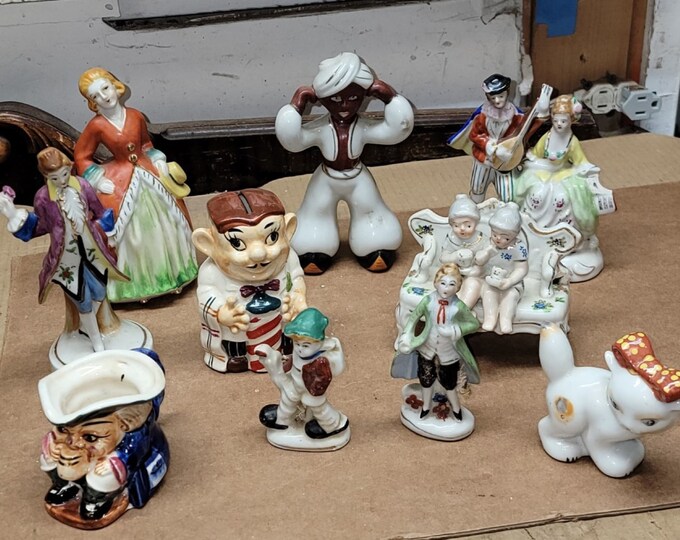 Vintage Occupied Japan Porcelain / Ceramic Curio Trinketsknick Knacks