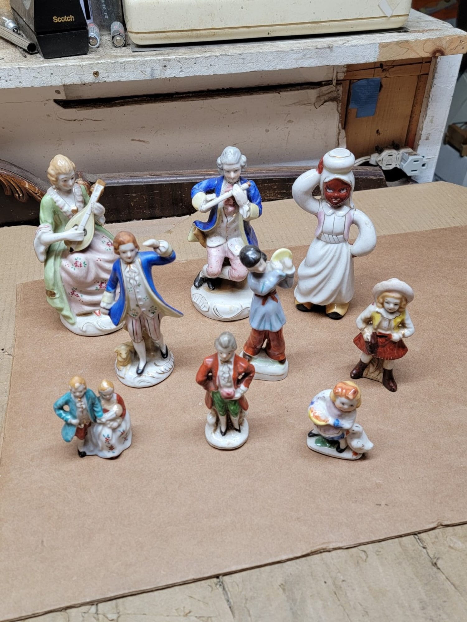 かっきー【Vintage Ceramic Figurine】 Vintage Antique German Kister Scheibe Alsbach porcelain Figurine