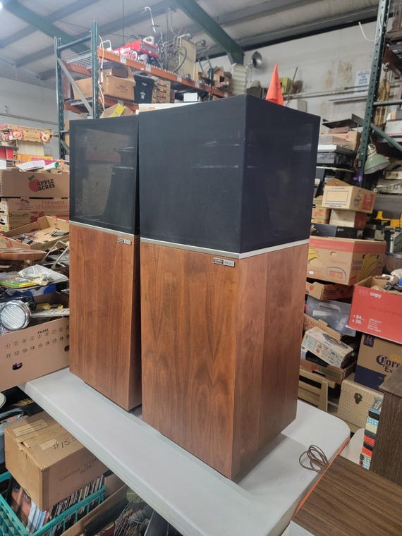 Vintage 1970's BIC TPR 600 Soundspan Speakers - Tested & Working