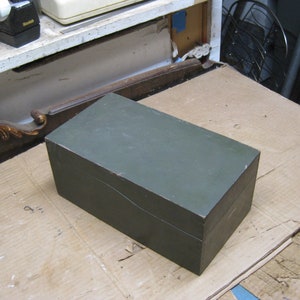 Vintage Globe Wernicke No. 7310 C Caja de archivos / Titular de la tarjeta de índice