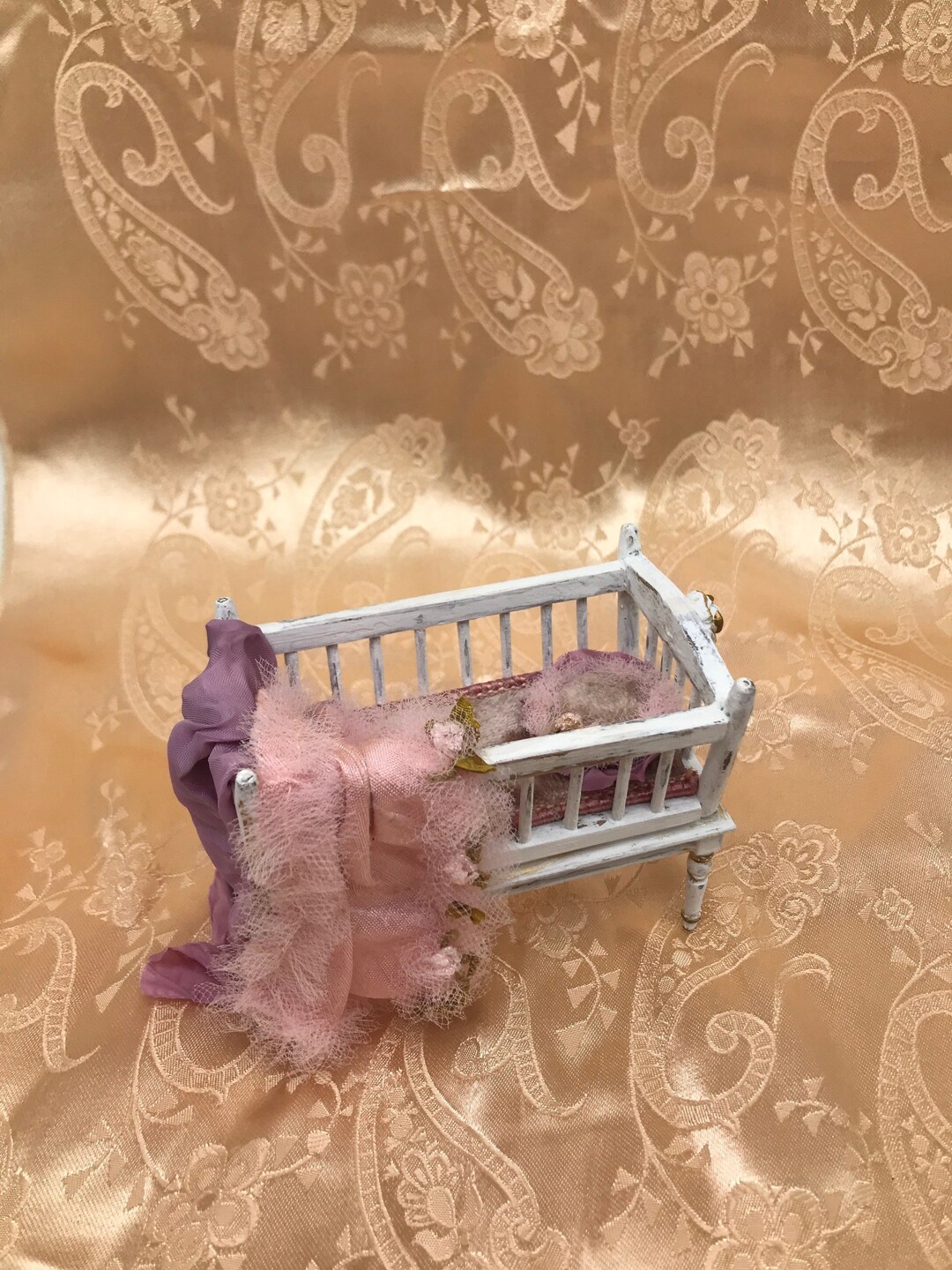 Dollhouse Nursery Furniture, 112 Scale Victorian Baby