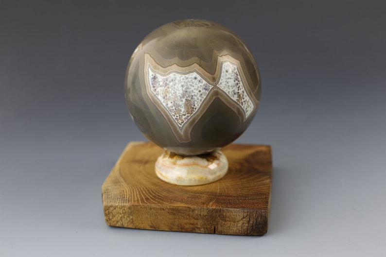 Crystalline Porcelain Orb Alien Worlds Series #018