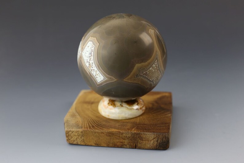 Crystalline Porcelain Orb Alien Worlds Series #018