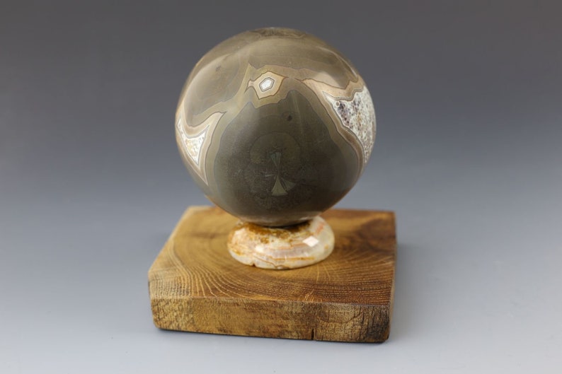 Crystalline Porcelain Orb Alien Worlds Series #018
