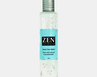 VEGAN Dead Sea Water | Dead Sea Salt Water |Toner Dead Sea Water | Vegan Skin Care by Zen Formula