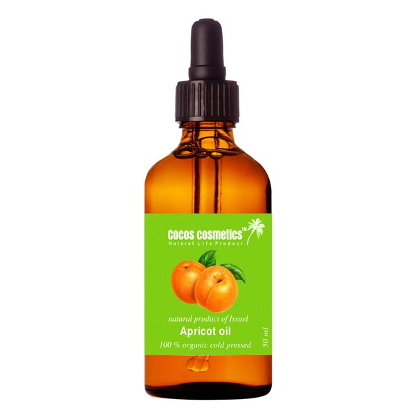 Organic Apricot Kernel Oil 50 ml / Vegan Facial Oil / hydrating Oil/ Apricot Body Oil / Eyelashes Oil / Hair Growth Oil | Vegan skin care