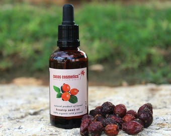 Organic Rosehip Oil 100 ml | Vegan Rosehip Seed Oil | Face oil | Organic Facial Oil / Rosehip Organic | Anti aging oil | anti wrinkles oil