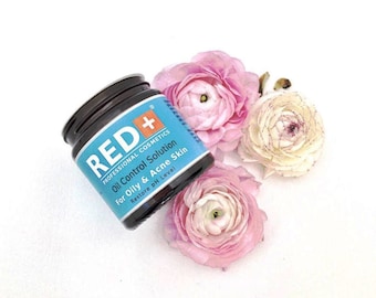 Crema biologica per il trattamento dell'acne con squalene e antiossidanti - 240 g Crema idratante viso vegana / Pelle pulita / Luminosità sana / Crema viso naturale