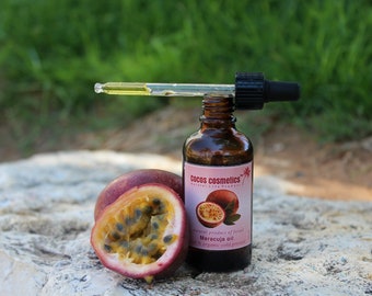 Vegan Maracuja Passion Fruit Seed Oil | Maracuja facial oil | 100% Pure Organic Cold Pressed Unrefined 2 oz | Oil face oil natural vegan oil