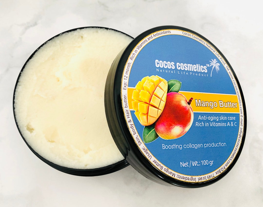 Mango Body Butter Mango Butter for Hair Organic Body Etsy