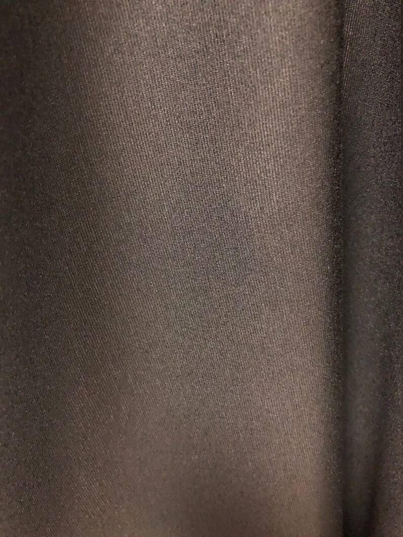 black ponte knit fabric