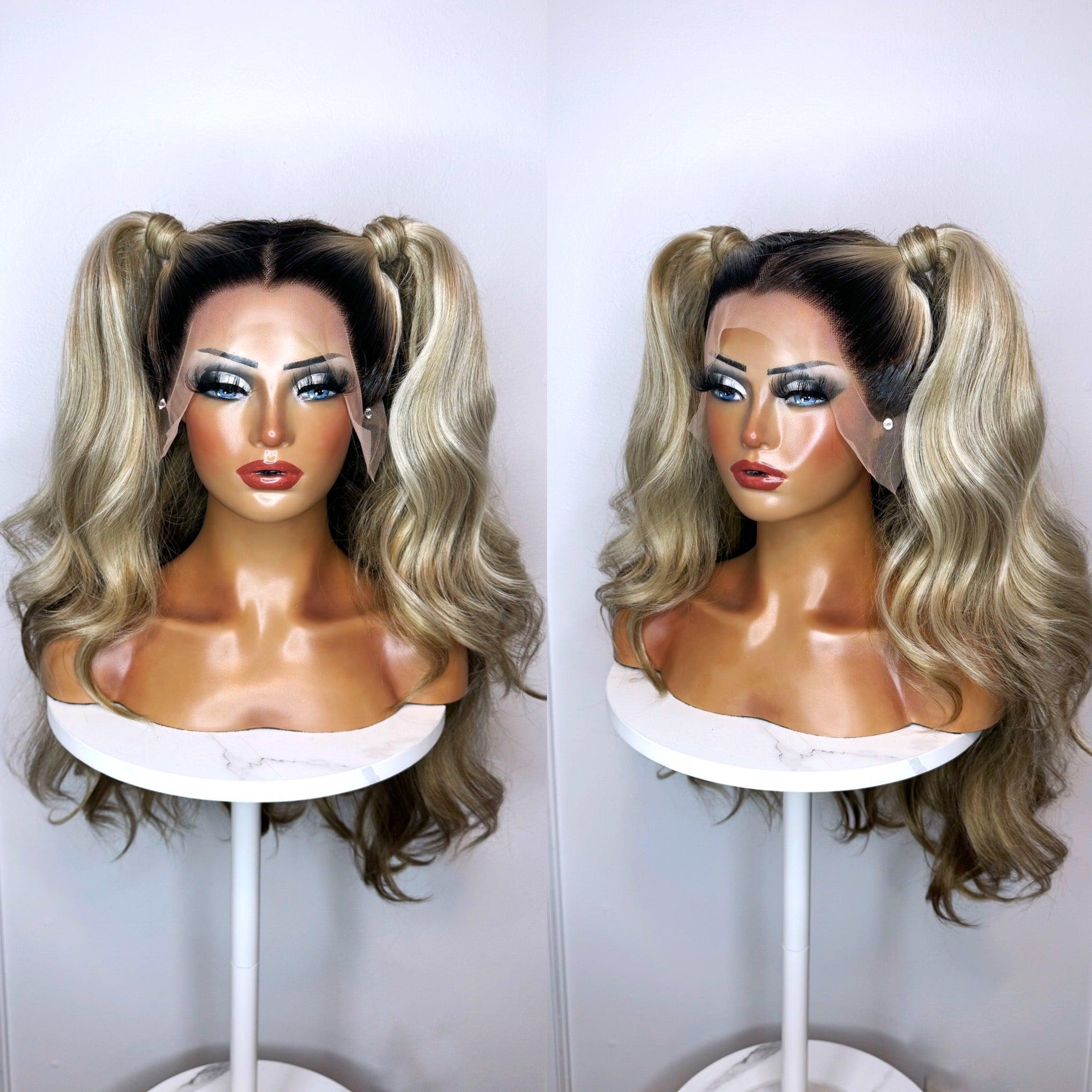 Blonde Pigtail Wig Etsy Canada