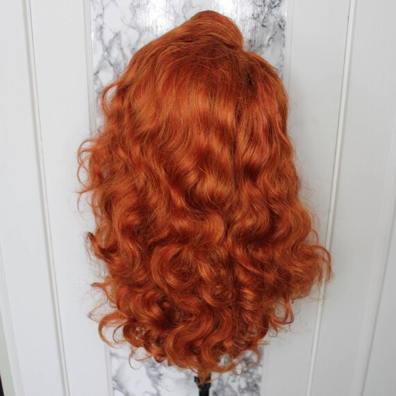 Drag Queen Wig Ginger Red Deep Wave Custom Styled Lace Etsy