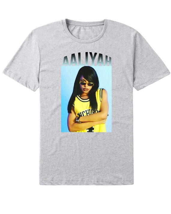 Aaliyah Rnb RIP Yellow Michigan Jersey 