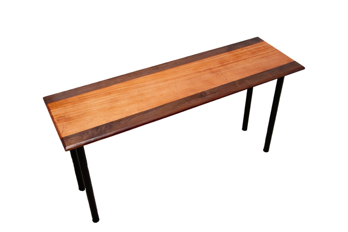 Mahogany Walnut narrow Dining Table Etsy