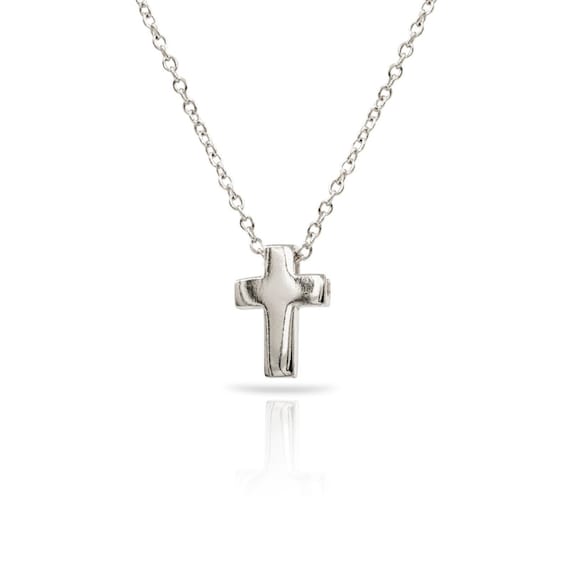 Vertical on sale cross necklace