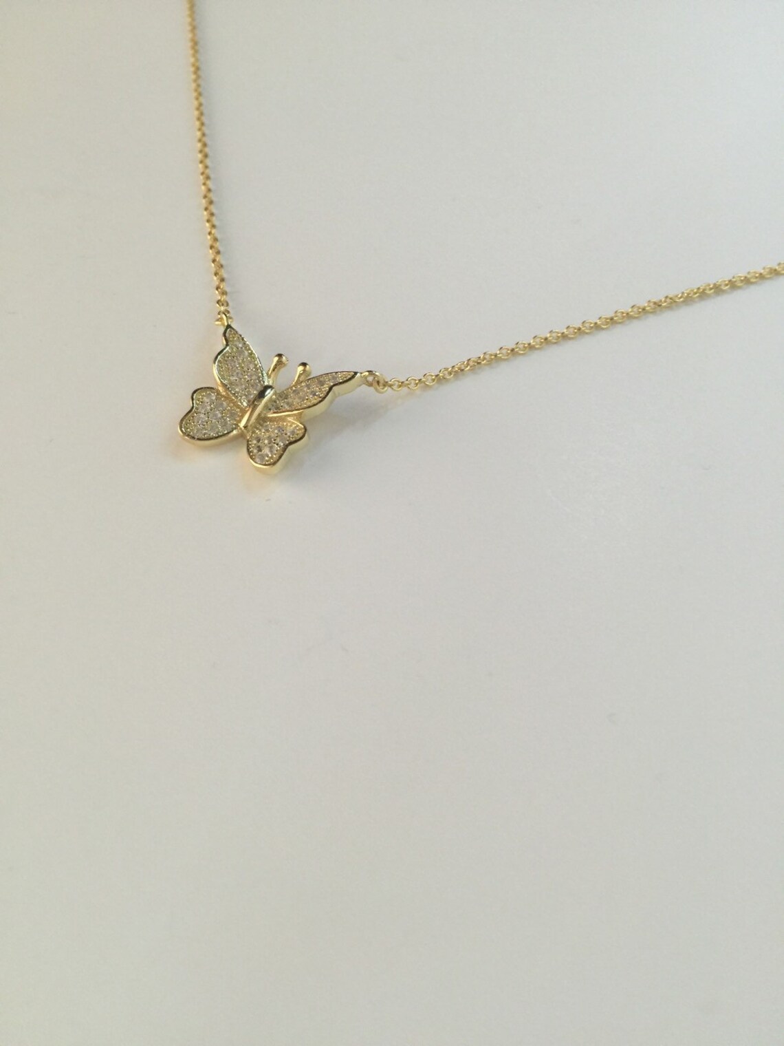 925 Sterling Silver Butterfly Necklace