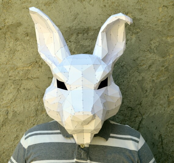 Make Your Rabbit Mask. Papercraft Rabbit Papercraft Mask 