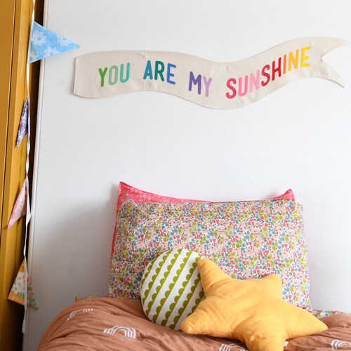 Hello Sunshine Wall Flag Etsy