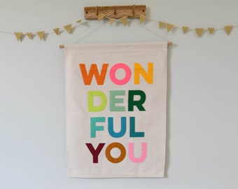 Wonderful You Wall banner flag