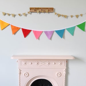 Triangle flag bunting Felt nursery banner Party decor