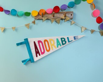 Schattige wimpel, kinderkamerdecoratie, kinderkamerdecoratie