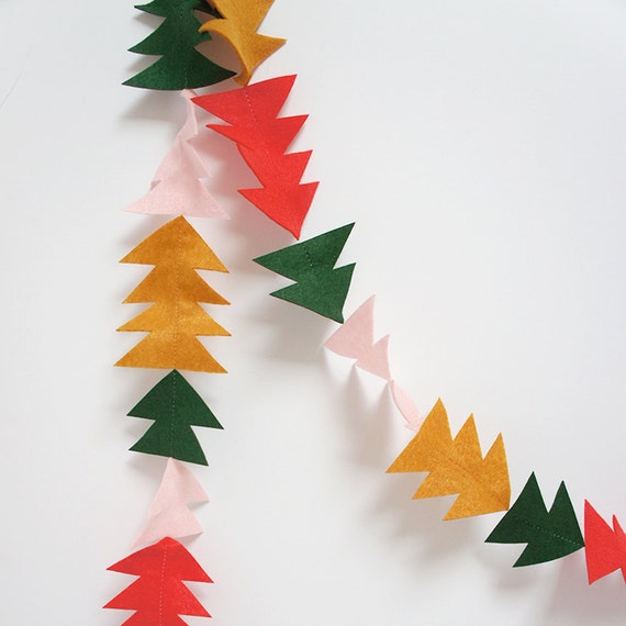 felt christmas garland