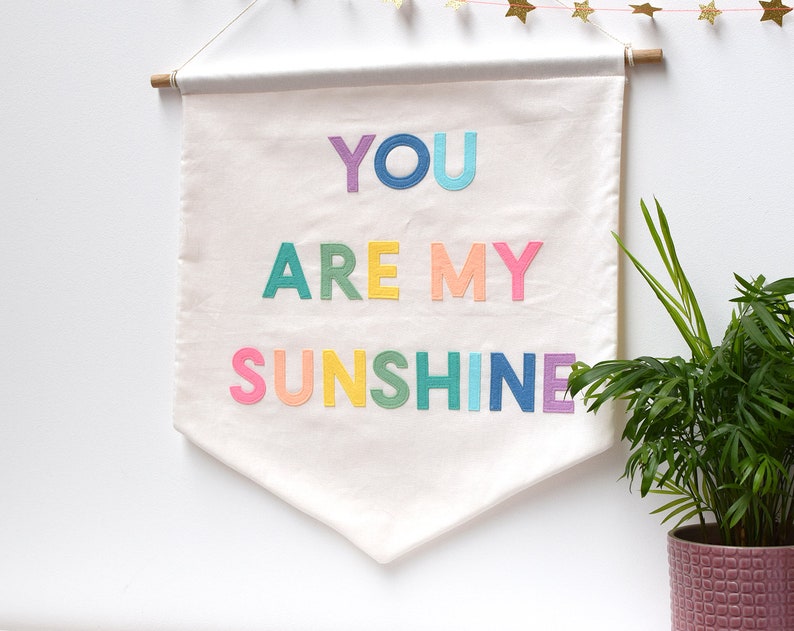 You Are My Sunshine Wall Banner Pastel Etsy